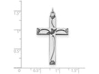 FJC Finejewelers Sterling Silver Laser Designed Cross Pendant Necklace - Chain Included