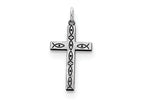 FJC Finejewelers Sterling Silver Laser Designed Cross Pendant Necklace - Chain Included