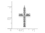 FJC Finejewelers Sterling Silver Laser Designed Cross Pendant Necklace - Chain Included