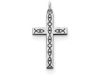 FJC Finejewelers Sterling Silver Laser Designed Cross Pendant Necklace - Chain Included