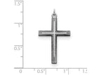 FJC Finejewelers Sterling Silver Laser Designed Cross Pendant Necklace - Chain Included