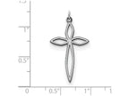 FJC Finejewelers Sterling Silver Laser Designed Cross Pendant Necklace - Chain Included