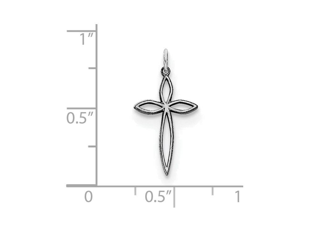 FJC Finejewelers Sterling Silver Laser Designed Cross Charm