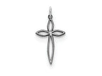 FJC Finejewelers Sterling Silver Laser Designed Cross Charm