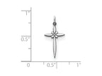 FJC Finejewelers Sterling Silver Laser Designed Cross Charm