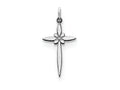 FJC Finejewelers Sterling Silver Laser Designed Cross Charm