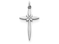 FJC Finejewelers Sterling Silver Laser Designed Cross Pendant Necklace - Chain Included