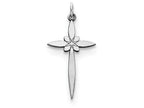 FJC Finejewelers Sterling Silver Laser Designed Cross Pendant Necklace - Chain Included