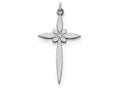 FJC Finejewelers Sterling Silver Laser Designed Cross Pendant Necklace - Chain Included