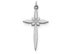 FJC Finejewelers Sterling Silver Laser Designed Cross Pendant Necklace - Chain Included