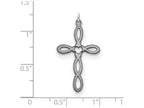FJC Finejewelers Sterling Silver Laser Designed Cross Pendant Necklace - Chain Included