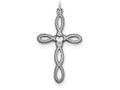 FJC Finejewelers Sterling Silver Laser Designed Cross Pendant Necklace - Chain Included