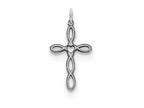 FJC Finejewelers Sterling Silver Laser Designed Cross Charm