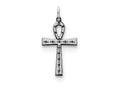 FJC Finejewelers Sterling Silver Laser Designed Cross Charm