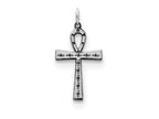 FJC Finejewelers Sterling Silver Laser Designed Cross Charm