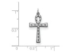 FJC Finejewelers Sterling Silver Laser Designed Cross Pendant Necklace - Chain Included