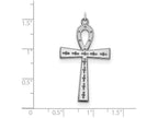 FJC Finejewelers Sterling Silver Laser Designed Cross Pendant Necklace - Chain Included