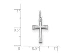 FJC Finejewelers Sterling Silver Laser Designed Cross Charm
