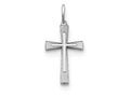 FJC Finejewelers Sterling Silver Laser Designed Cross Charm