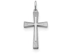 FJC Finejewelers Sterling Silver Laser Designed Cross Pendant Necklace - Chain Included