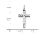 FJC Finejewelers Sterling Silver Laser Designed Cross Pendant Necklace - Chain Included