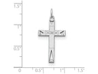 FJC Finejewelers Sterling Silver Laser Designed Cross Pendant Necklace - Chain Included