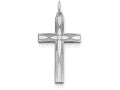 FJC Finejewelers Sterling Silver Laser Designed Cross Pendant Necklace - Chain Included