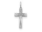 FJC Finejewelers Sterling Silver Laser Designed Cross Charm