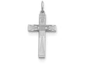 FJC Finejewelers Sterling Silver Laser Designed Cross Pendant Necklace - Chain Included