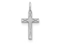 FJC Finejewelers Sterling Silver Laser Designed Cross Charm