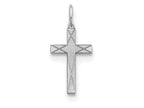 FJC Finejewelers Sterling Silver Laser Designed Cross Charm