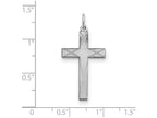 FJC Finejewelers Sterling Silver Laser Designed Cross Pendant Necklace - Chain Included