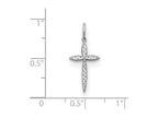 FJC Finejewelers Sterling Silver Laser Designed Cross Charm