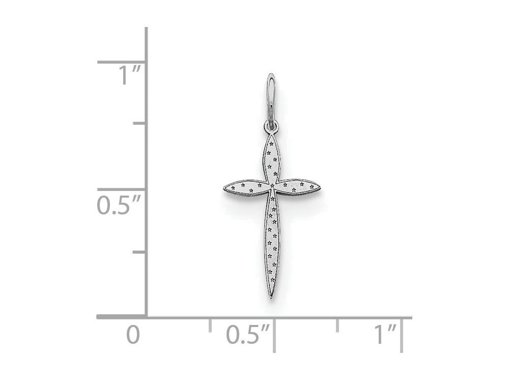 FJC Finejewelers Sterling Silver Laser Designed Cross Charm