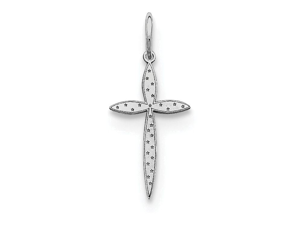 FJC Finejewelers Sterling Silver Laser Designed Cross Charm