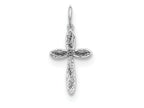 FJC Finejewelers Sterling Silver Laser Designed Cross Charm