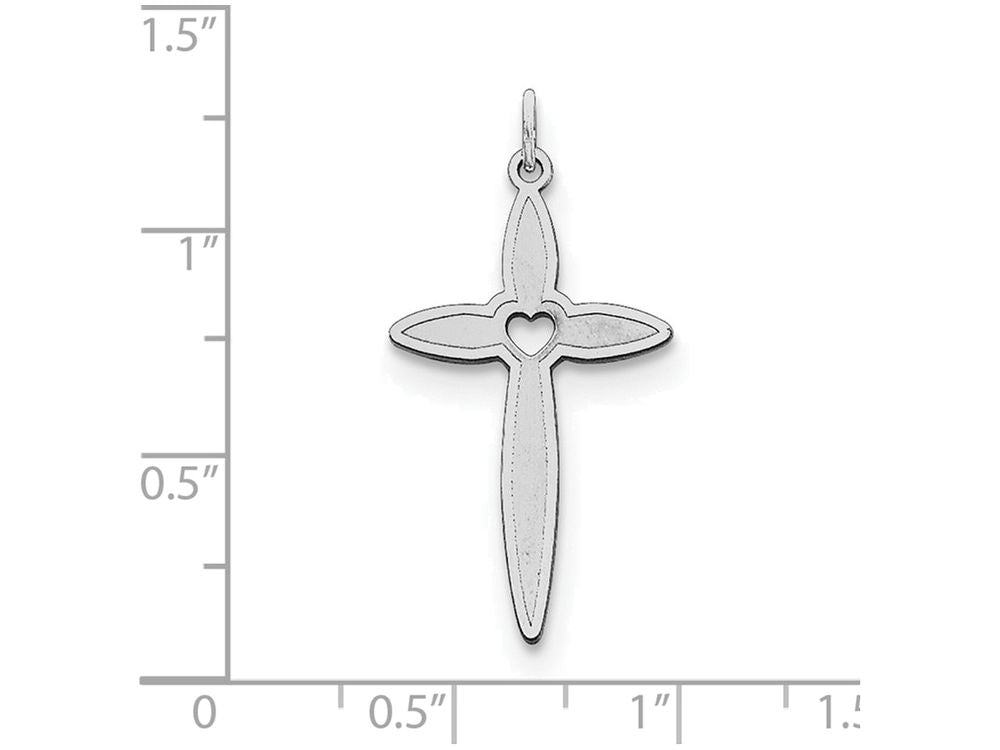 FJC Finejewelers Sterling Silver Laser Designed Cross Pendant Necklace - Chain Included