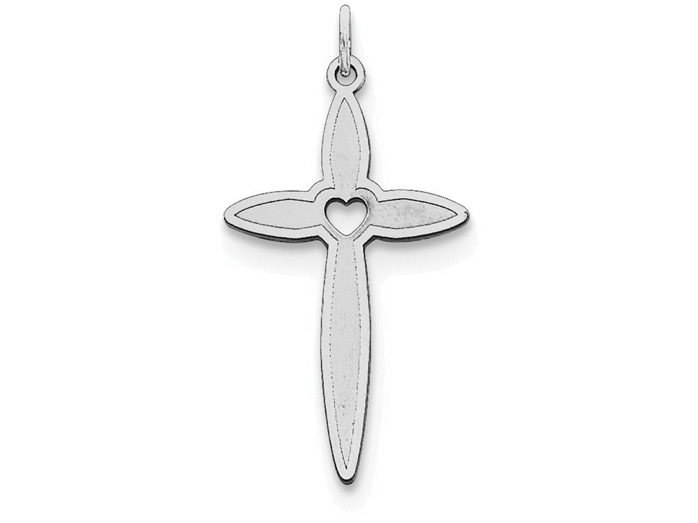 FJC Finejewelers Sterling Silver Laser Designed Cross Pendant Necklace - Chain Included