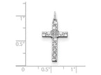FJC Finejewelers Sterling Silver Laser Designed Cross Pendant Necklace - Chain Included