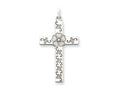FJC Finejewelers Sterling Silver Laser Designed Cross Pendant Necklace - Chain Included