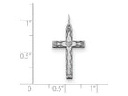 FJC Finejewelers Sterling Silver Laser Designed Cross Pendant Necklace - Chain Included