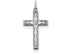 FJC Finejewelers Sterling Silver Laser Designed Cross Pendant Necklace - Chain Included