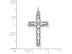 FJC Finejewelers Sterling Silver Laser Designed Cross Pendant Necklace - Chain Included