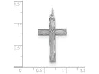FJC Finejewelers Sterling Silver Laser Designed Cross Pendant Necklace - Chain Included