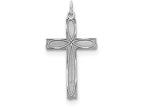 FJC Finejewelers Sterling Silver Laser Designed Cross Pendant Necklace - Chain Included