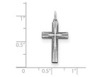 FJC Finejewelers Sterling Silver Laser Designed Cross Pendant Necklace - Chain Included