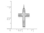 FJC Finejewelers Sterling Silver Laser Designed Cross Pendant Necklace - Chain Included