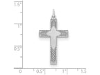 FJC Finejewelers Sterling Silver Laser Designed Cross Pendant Necklace - Chain Included