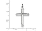 FJC Finejewelers Sterling Silver Laser Designed Crosterling Silver Charm