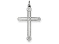 FJC Finejewelers Sterling Silver Laser Designed Crosterling Silver Charm